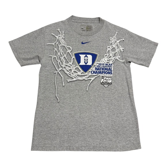 Nike 2010 NCAA Duke University National Champions Center Swoosh Shirt Men's S - Picture 1 of 6